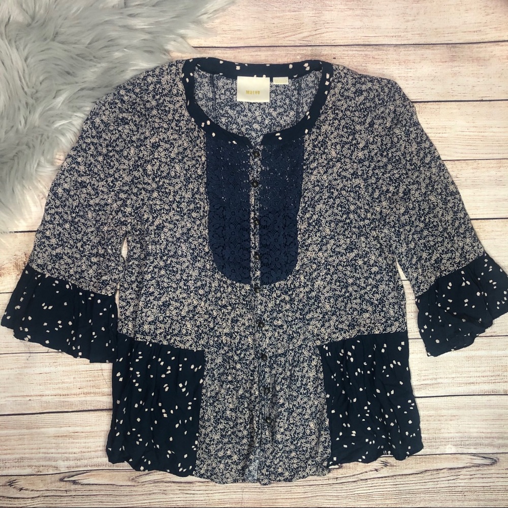 Anthropologie Maeve Woman’s‎ Boho Hippie Blouse